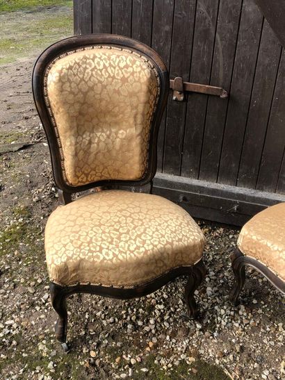 PAIRE de CHAISES de style Louis-Philippe...