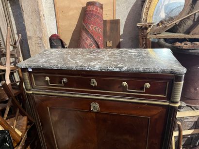 SECRETAIRE en acajou et placage d'acajou,...