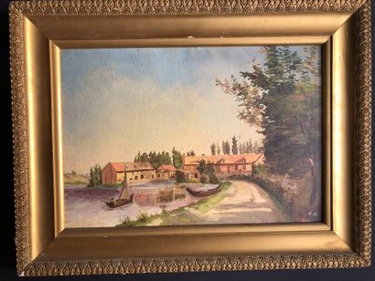 École FRANCAISE du XIXe siècle. 
Paysage...