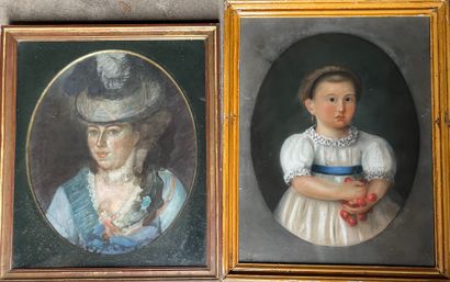 ECOLE FRANCAISE DU XIXe siècle 
Portrait...