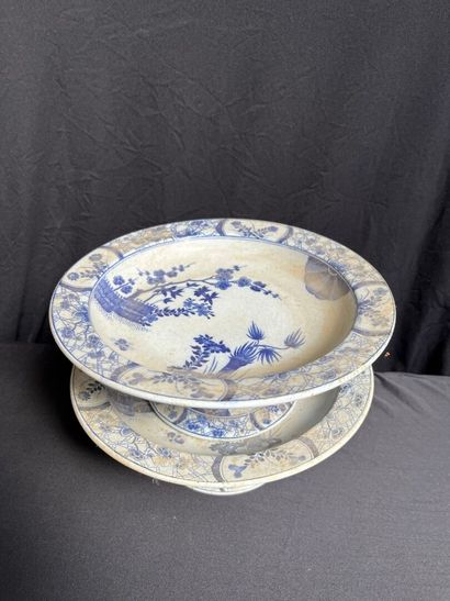 CREIL & MONTEREAU, modèle JAPON
Paire d'assiettes...