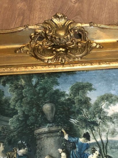 CADRE dans le goût du XVIIIe siècle en bois...