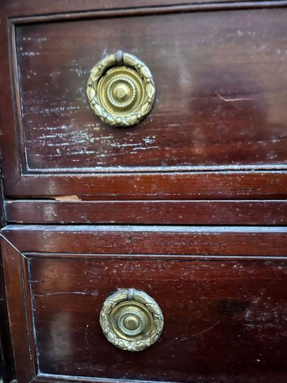 SECRETAIRE en acajou et placage d'acajou,...