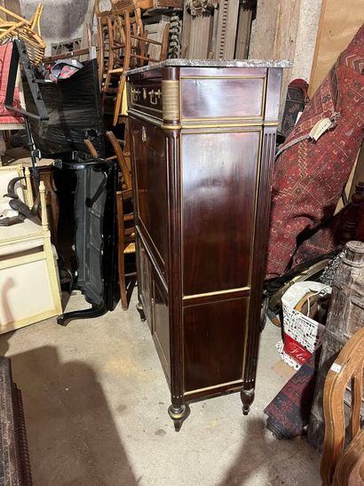 SECRETAIRE en acajou et placage d'acajou,...