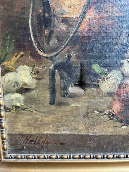 École FRANCAISE du XIXe siècle. 
Nature morte...