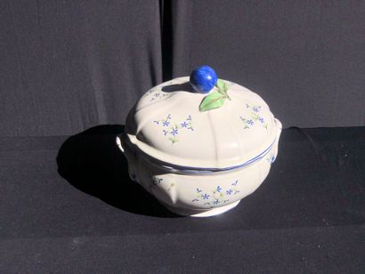 NIDERVILLER
Soupière en faïence à décor de...