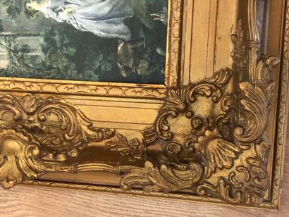 CADRE dans le goût du XVIIIe siècle en bois...