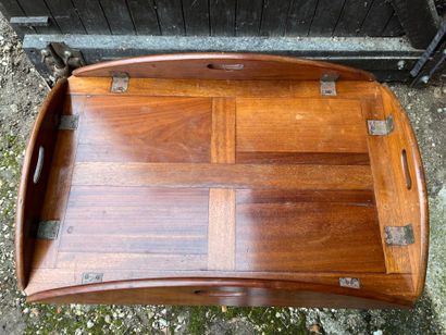 TABLE MAJORDOME ou Buttler-Tray en acajou,...