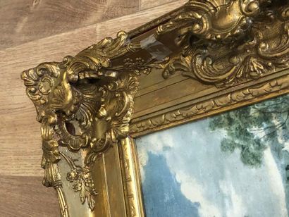 CADRE dans le goût du XVIIIe siècle en bois...
