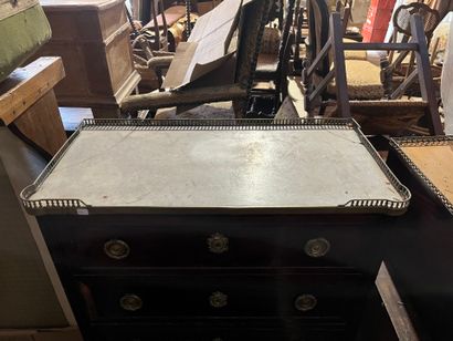 SECRETAIRE en acajou et placage d'acajou,...