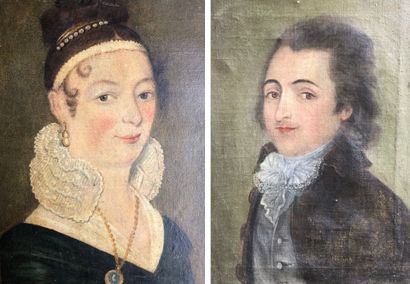 ECOLE FRANCAISE du XIXe siècle 
Portrait...