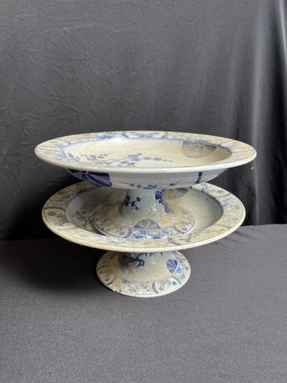 CREIL & MONTEREAU, modèle JAPON
Paire d'assiettes...