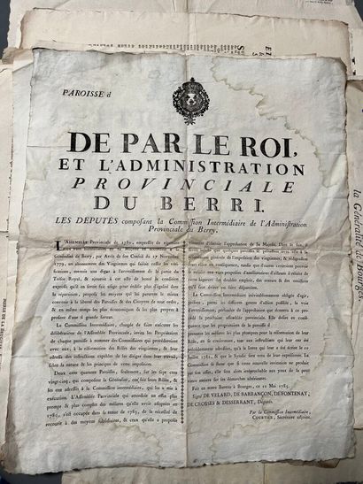 [Posters, placards]. [Berry]. Set of placards...
