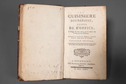[Gastronomie]. [MENON]. La cuisinière bourgeoise,...