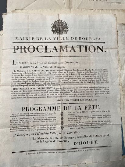 [Posters, placards]. [Berry]. Set of placards...