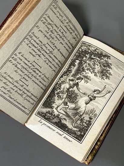 ALMANACHS. Ensemble de 2 volumes reliés en...