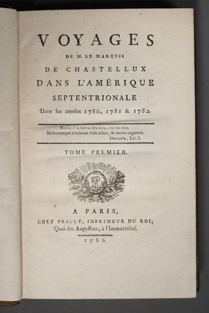 [Americana]. CHASTELLUX (François-Jean de)....