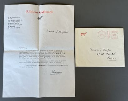 [Autograph]. QUENEAU (Raymond). typed letter...