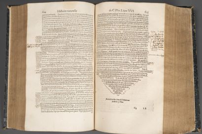 [16th century book]. PLINE L'ANCIEN. L'Histoire...