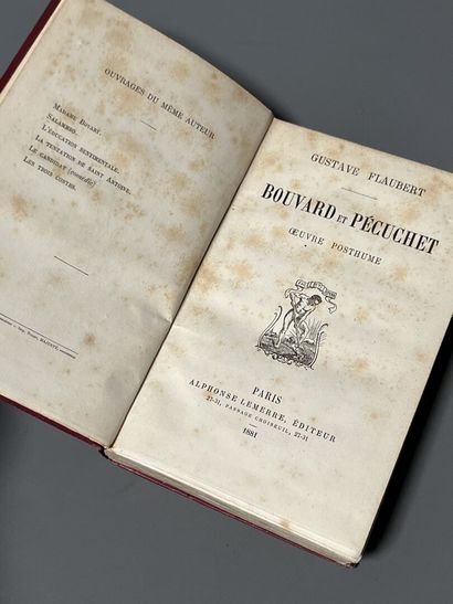 FLAUBERT (Gustave). Bouvard et Pécuchet....
