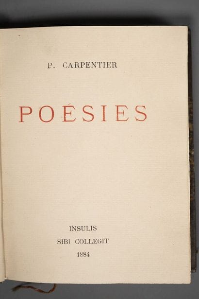 [Manuscript]. [Lille]. CARPENTIER (Paul)....