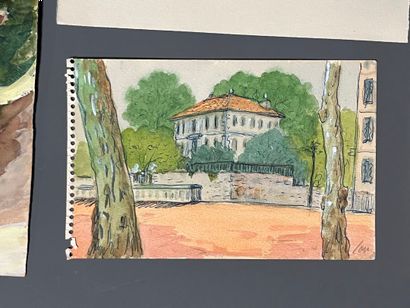 [Drawing]. Louis JOU (1881-1968). Set of...