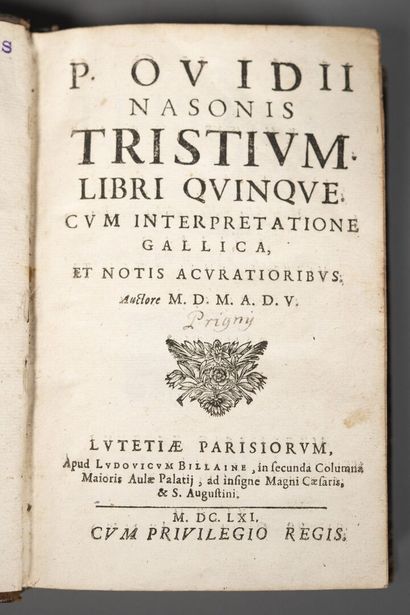 OVIDE ; [MAROLLES (Michel de)], trans. Les...