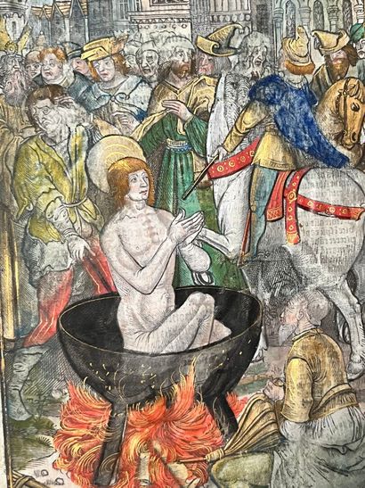 [16th c. engraving]. [Martyrdom of Saint...