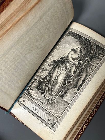 ALMANACHS. Ensemble de 2 volumes reliés en...