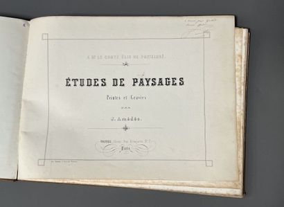 [Engraving]. AMÉDÉE (J.). Landscape studies...