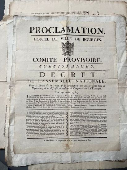 [Posters, placards]. [Berry]. Set of placards...