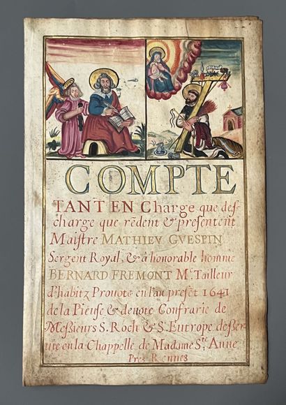 [Manuscript]. [Brittany, 17th c.]. COMPTE...