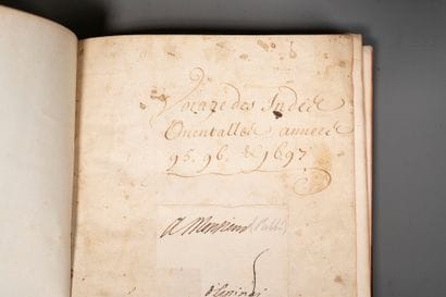 [Manuscript]. [Voyage aux Indes]. VOIAGE...