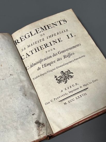 [Russie]. CATHERINE II (impératrice de Russie)....