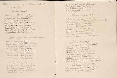 [Manuscript]. [Lille]. CARPENTIER (Paul)....