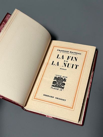 MAURIAC (François). La fin de la nuit. Roman....