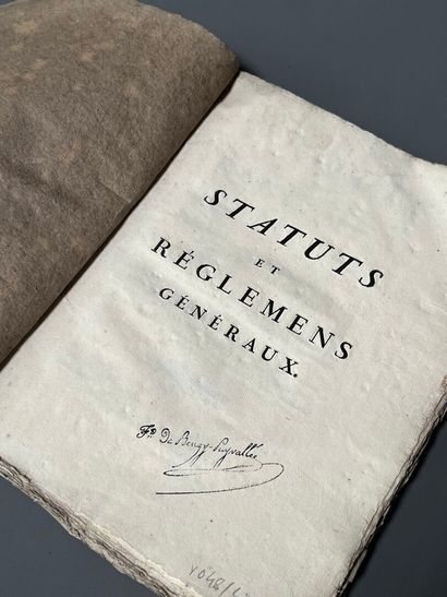 [Chirurgie]. LE BLOND D'OLBLEN (Rémy). Statuts...