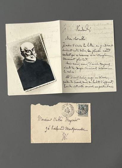 [Autograph]. HUYSMANS (Joris-Karl). Autograph...