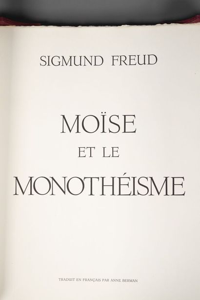 DALI. FREUD (Sigmund) Moses and Monotheism....