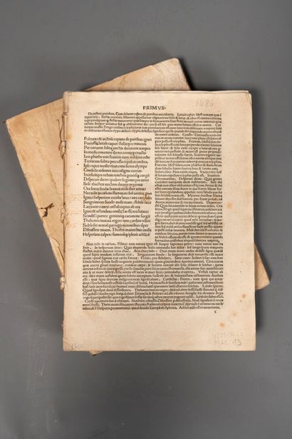 [Incunabula]. Set of two incunabula. 1. TITE-LIVE....