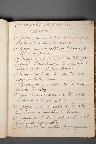 [Manuscript]. [History]. Main historical...