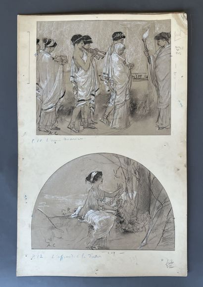 [Drawing]. Antoine CALBET (1860-1942): Important...