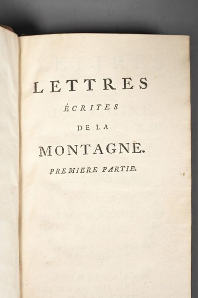 ROUSSEAU (Jean-Jacques). Lettres écrites...