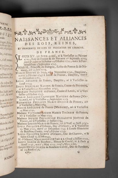 [Reliure aux armes]. ALMANACH ROYAL année...