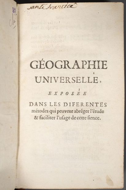 [Géographie]. BUFFIER (Claude). Géographie...