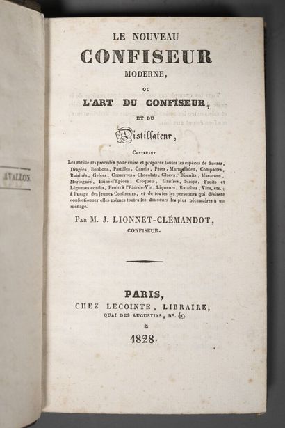 [Gastronomy]. LIONNET-CLEMANDOT (J.). Le...