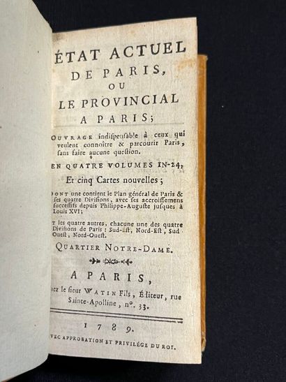 [Paris]. [WATIN (fils)]. État actuel de Paris,...