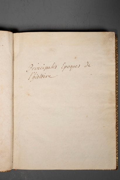 [Manuscript]. [History]. Main historical...