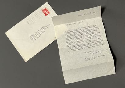 [Autograph]. LE CLÉZIO (Jean-Marie Gustave)....