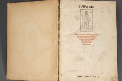 [Incunabula]. [Bible. Latin. 1495]. Liber...